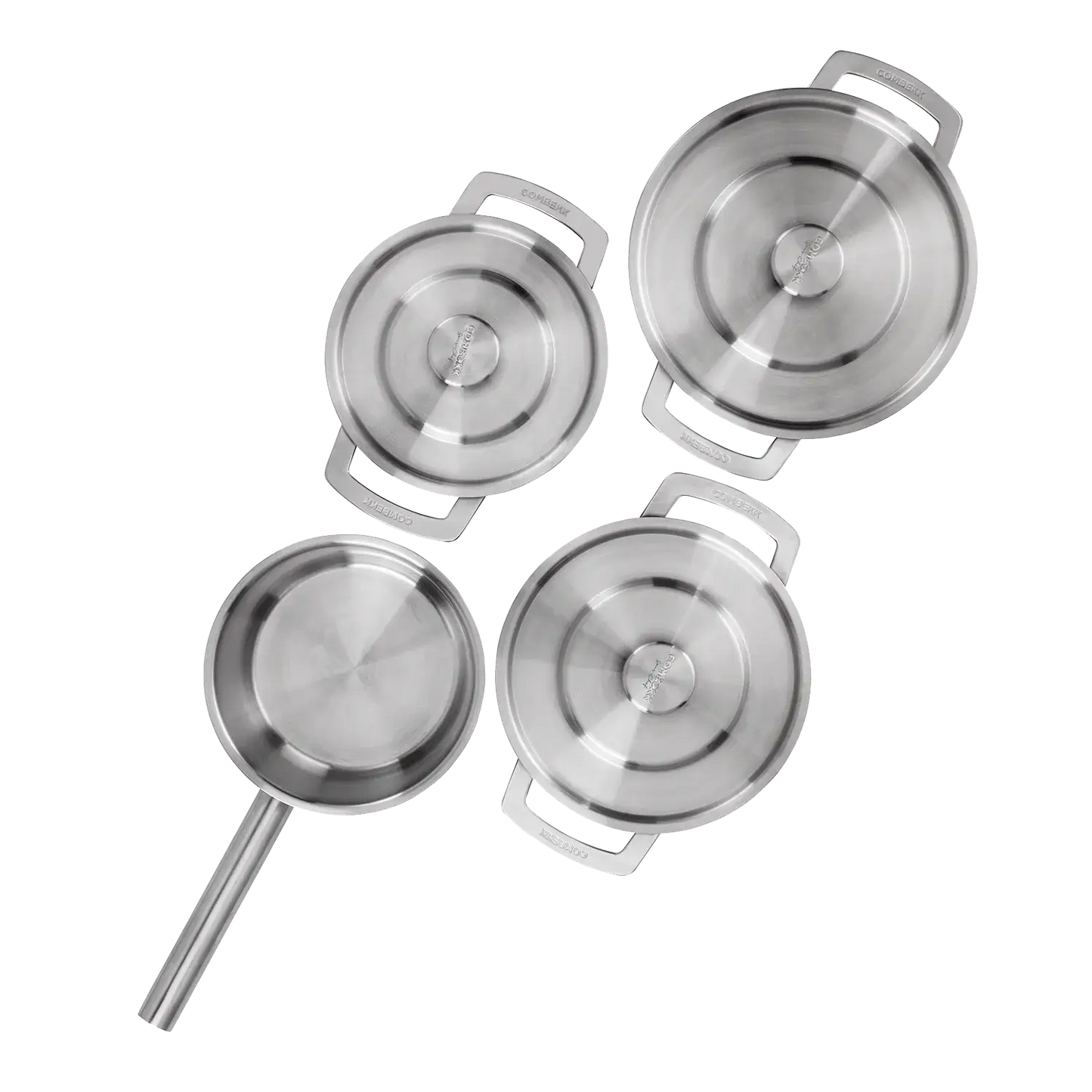 COMBEKK | STAINLESS STEEL COOKWARE SET 4PCS