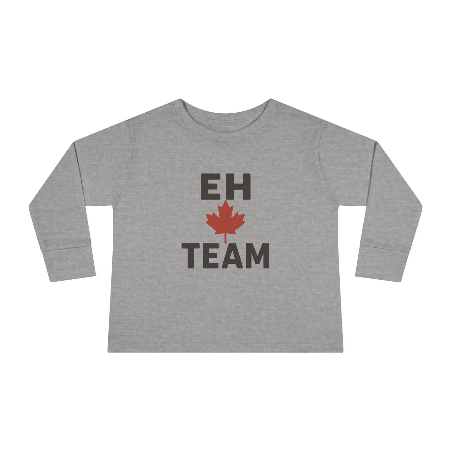 Maple Stick "Eh Team" Toddler Long Sleeve Tee – Maple Leaf Pride