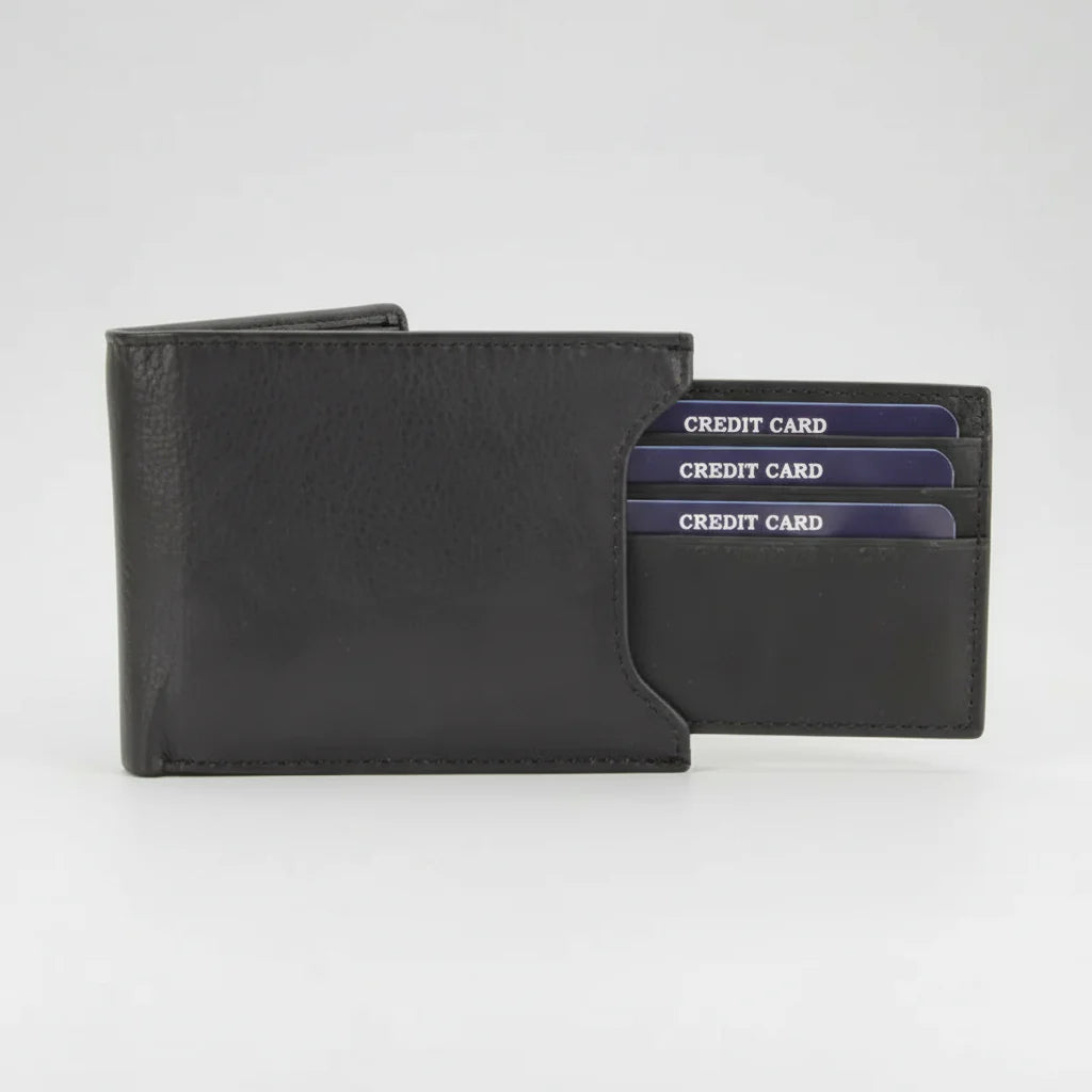 Men's RFID Bifold Wallet with Removable Card Sleeve