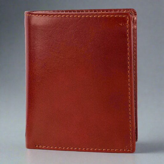 MET Men's Upright Bifold Leather Wallet