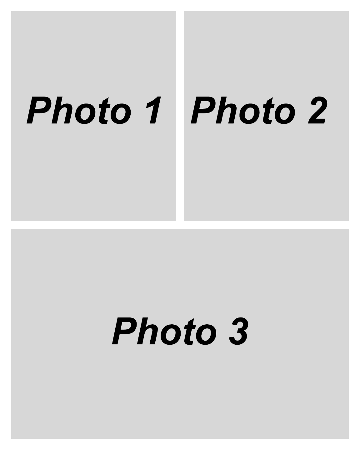 16″X20″ Collage Canvas Photo 3 Block #220