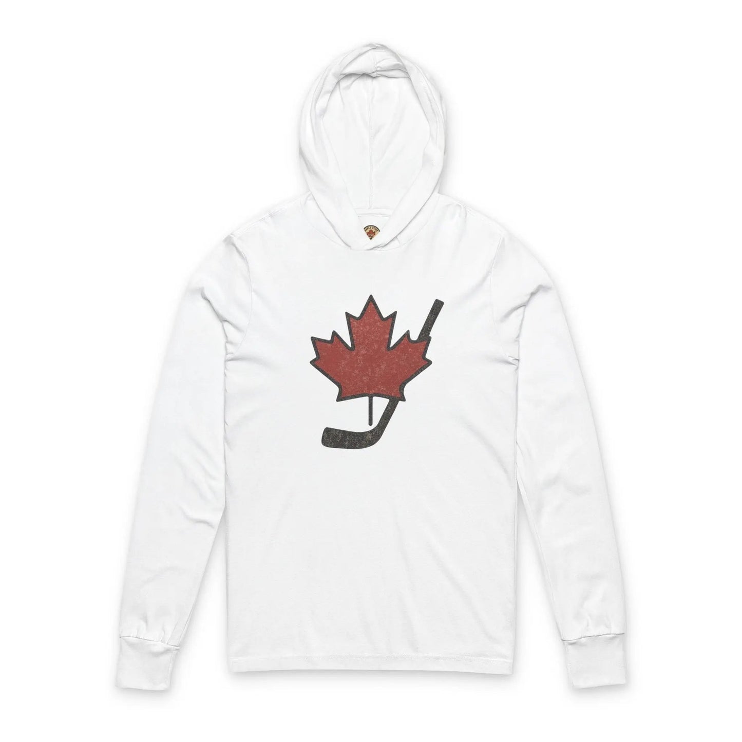 Vintage Maple Leaf Hockey Stick Hoodie - Canadian Hockey Pride - Maple Stick Hockey Co. - True Fan
