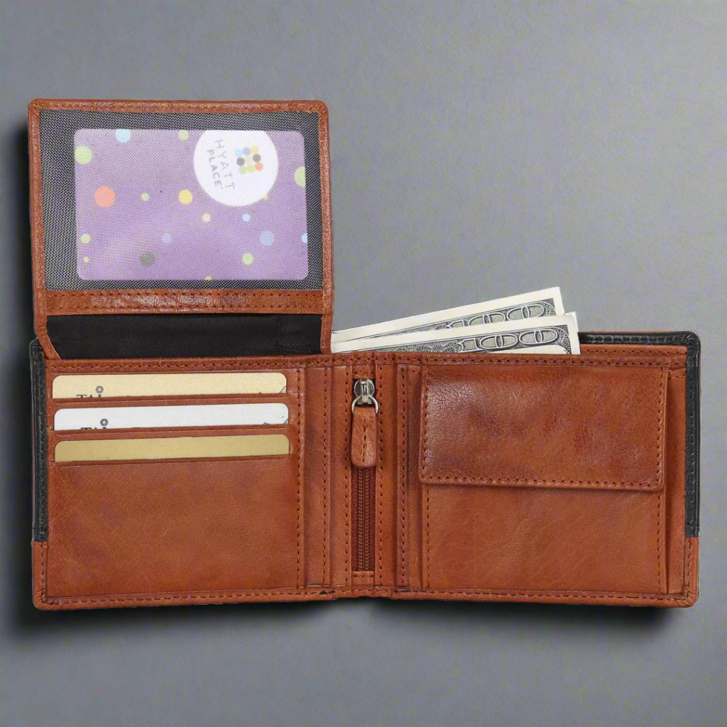 BOL Bi Fold Wallet Black/Brown
