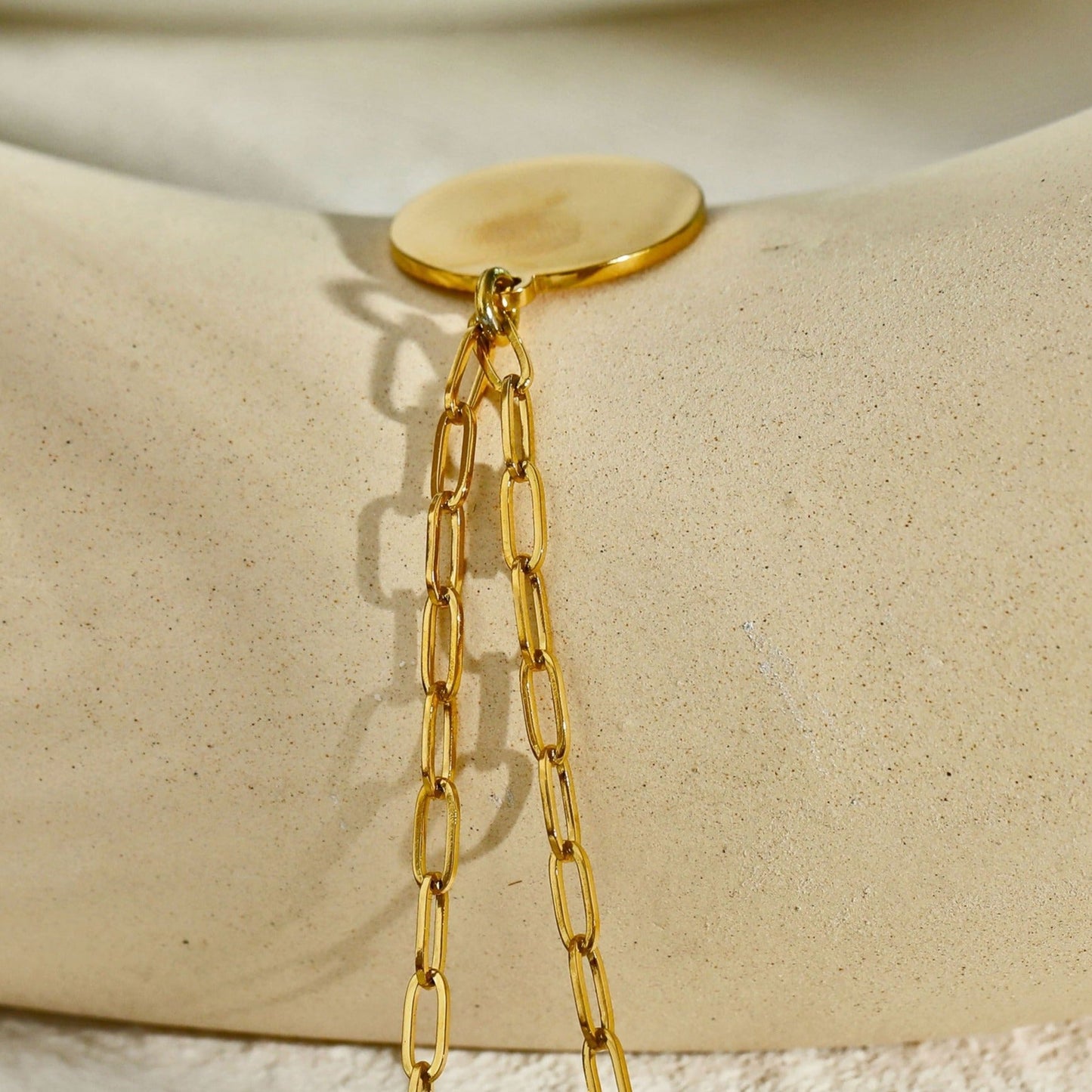 LUNA: "Star Burst" Enamel Pendant Necklace