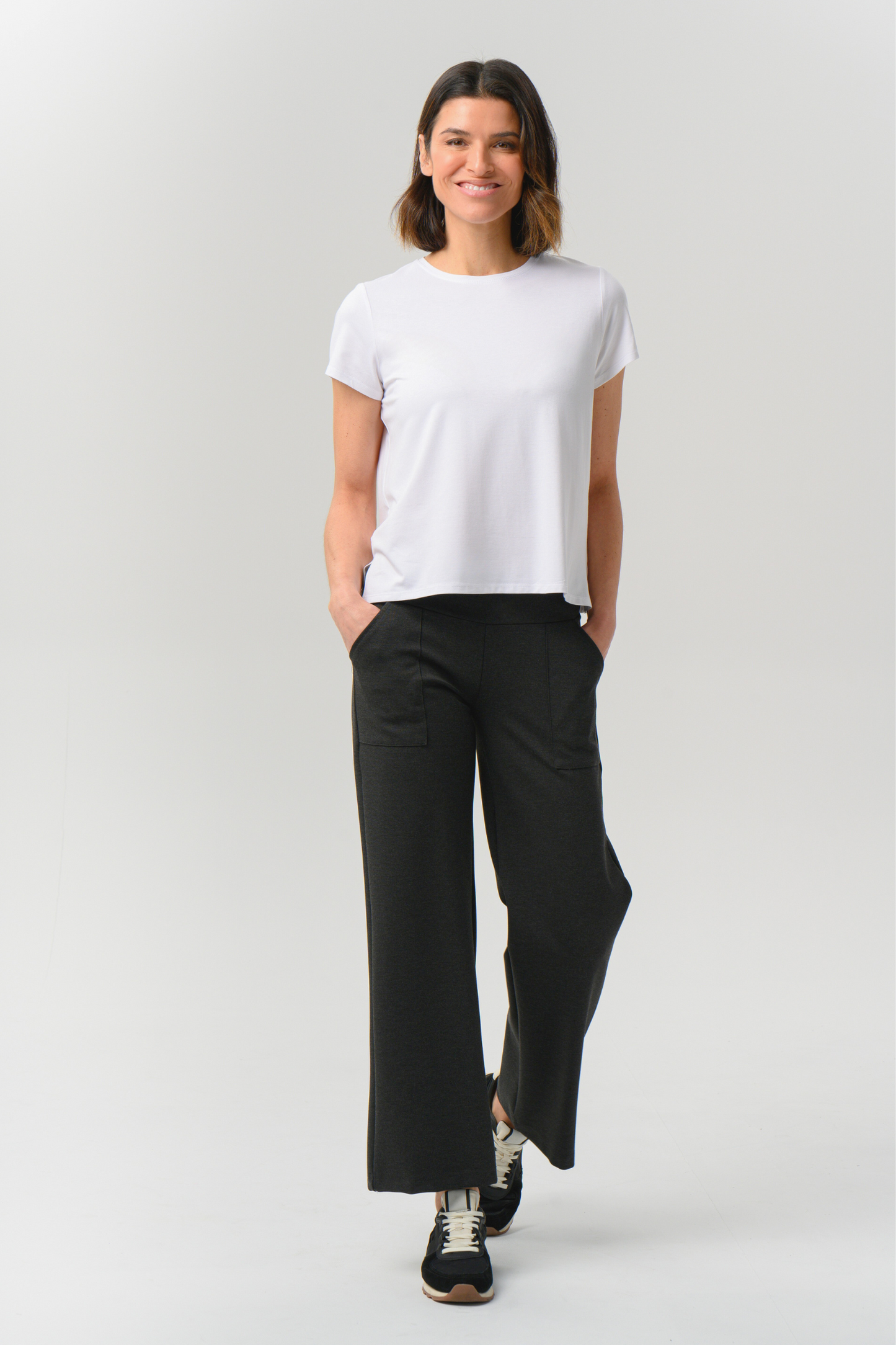 Andorra Ponte Crop Pant with Pockets