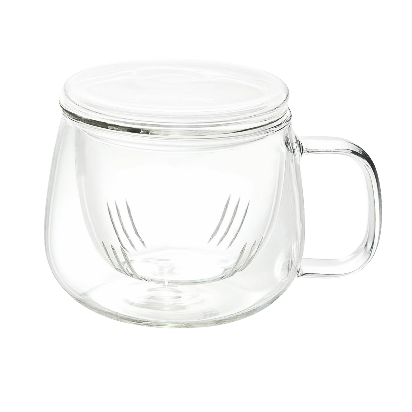 Infusion Glass Tea Cup with Infuser for Loose Tea