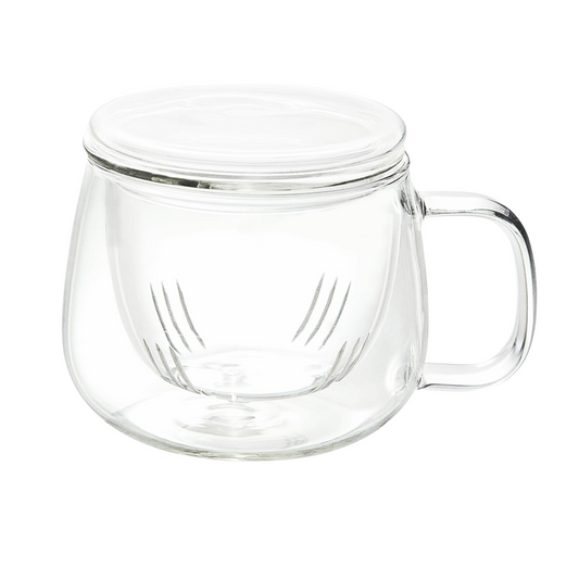 Infusion Glass Tea Cup with Infuser for Loose Tea