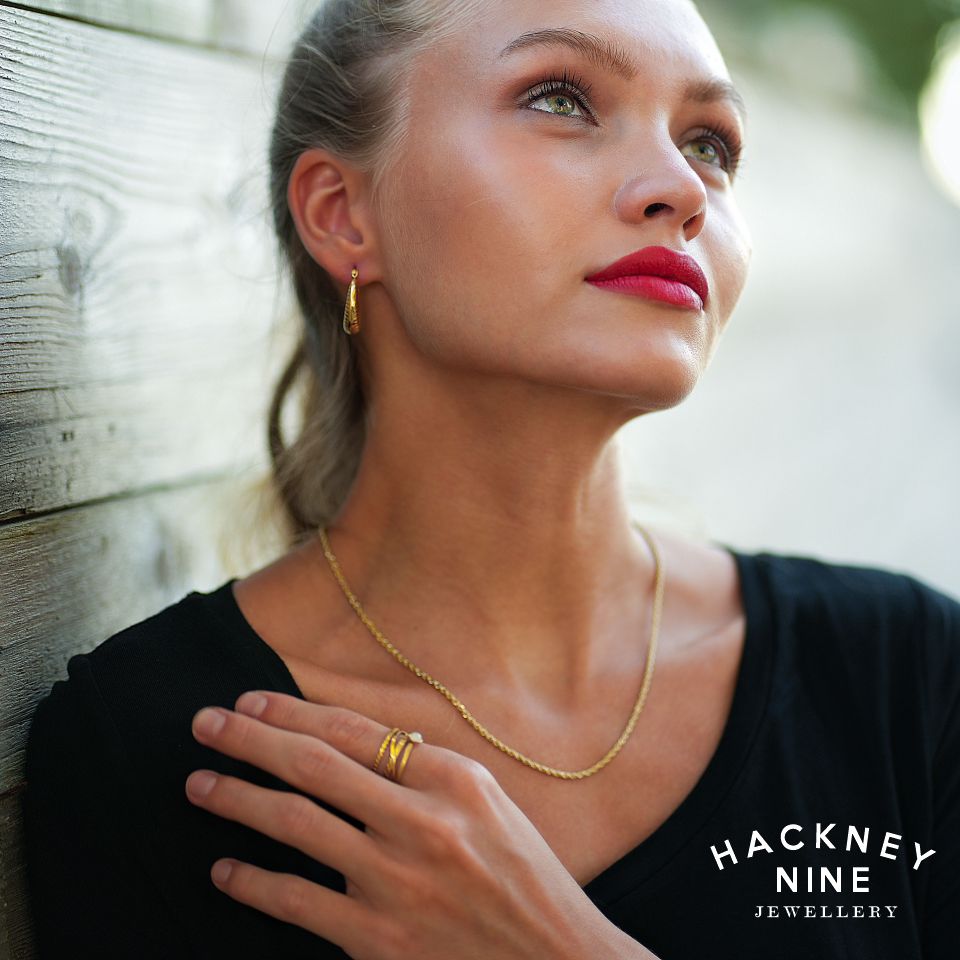 ULYANA: Rope Chain Gold Necklace - 20 Inches