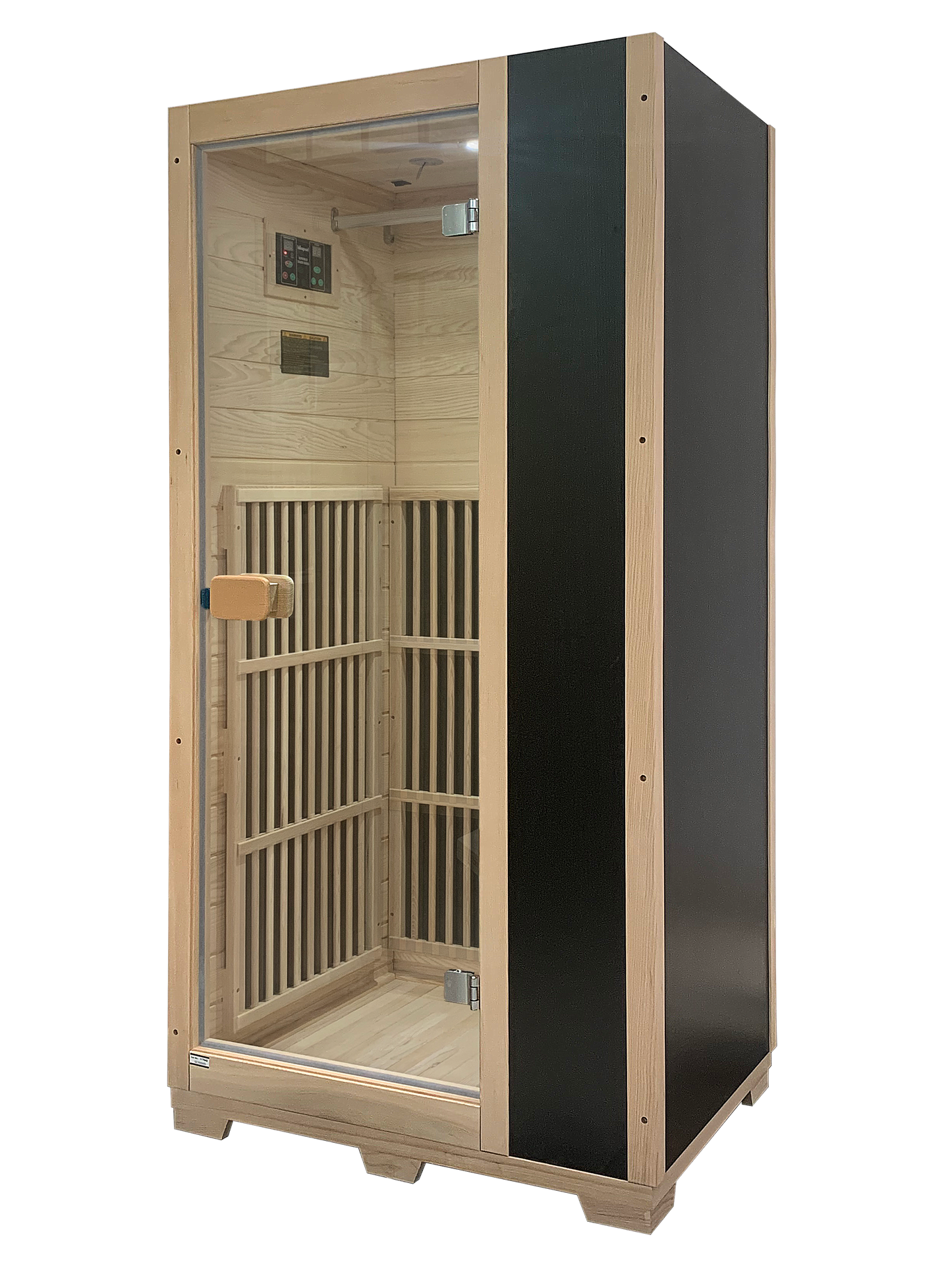 Blisspod | Vienna | Far Infrared Sauna | Canadian Hemlock Very Low EMF | 72.8"H x 35.4"W x 25.6"D | 1 Person