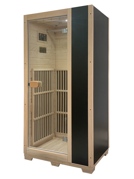 Blisspod | Vienna | Far Infrared Sauna | Canadian Hemlock Very Low EMF | 72.8"H x 35.4"W x 25.6"D | 1 Person