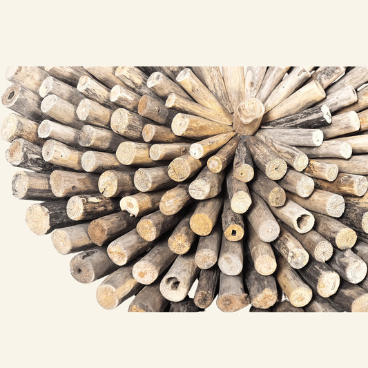 Décoration murale en bois flotté naturel