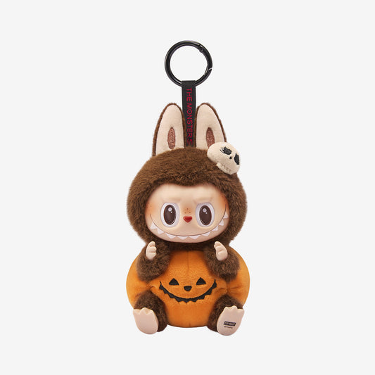 Labubu Happy Halloween Party Series-Sitting Pumpkin Vinyl Plush Pendant