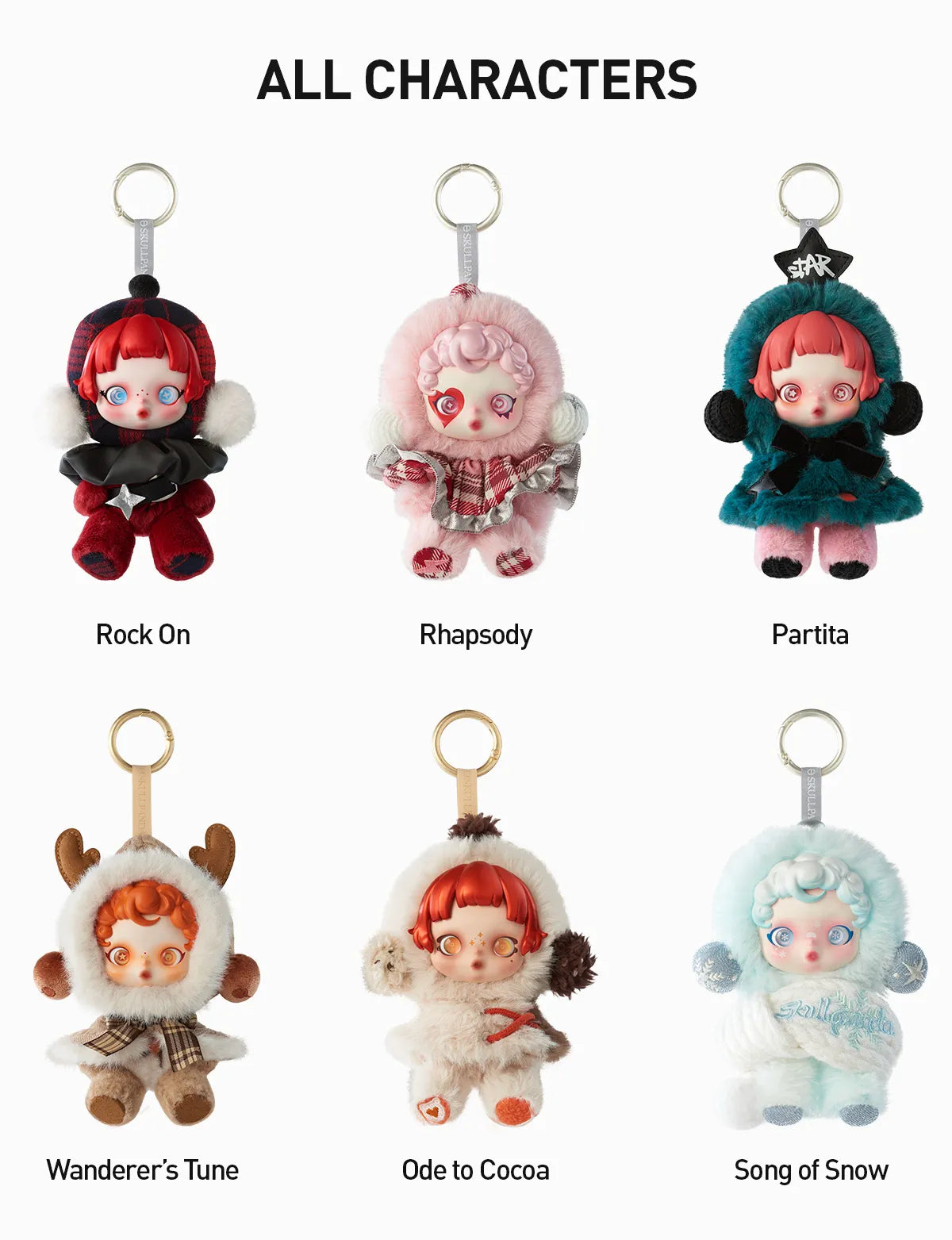SKULLPANDA Winter Symphony Series Plush Dolls, Blind Box