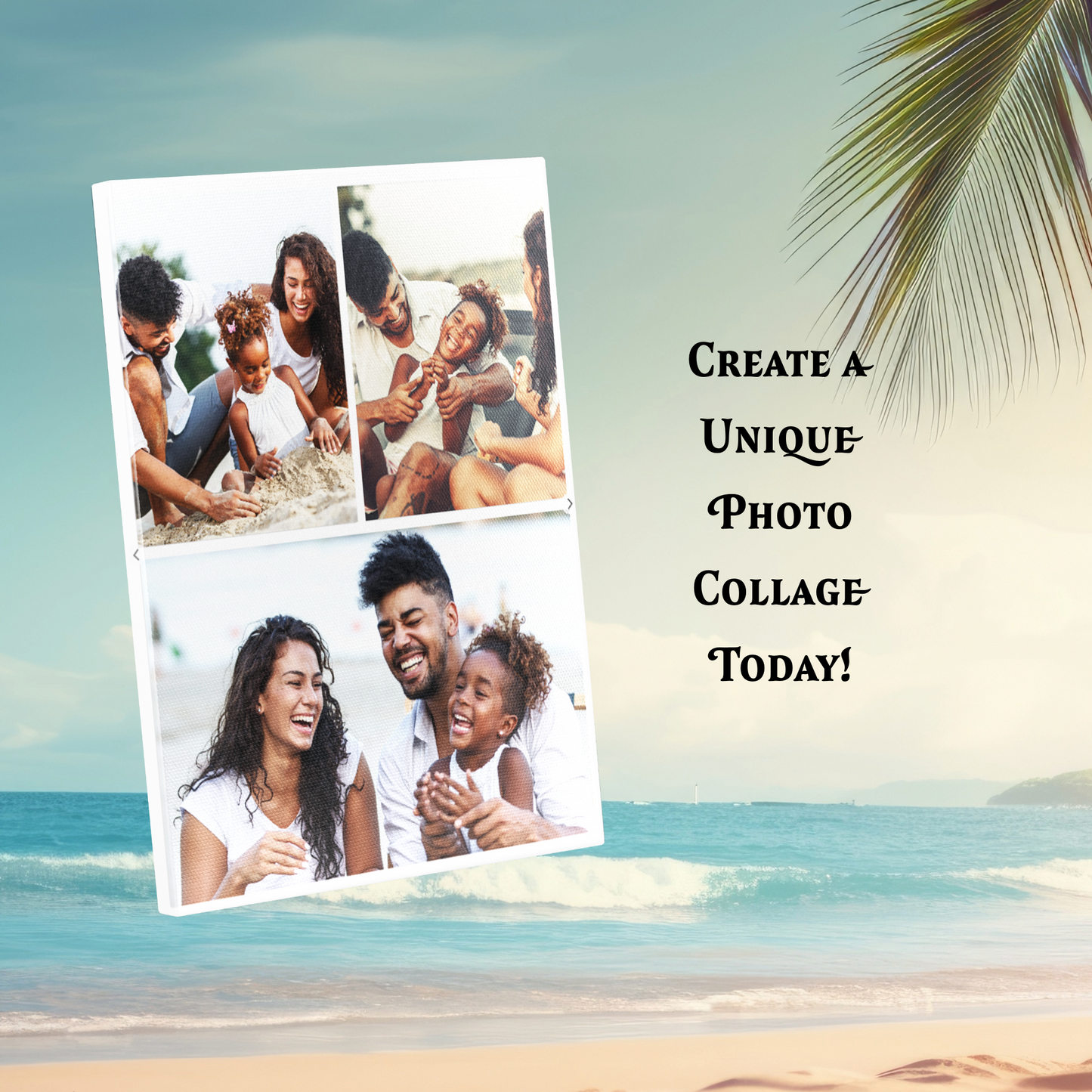 16″X20″ Collage Canvas Photo 3 Block #220