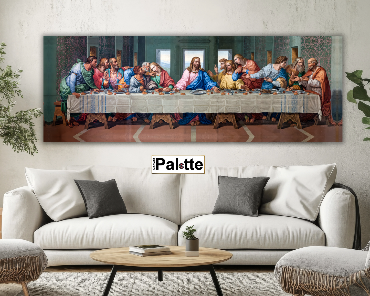 Last Supper Canvas- Wall Art- RGB varnish Canvas Print