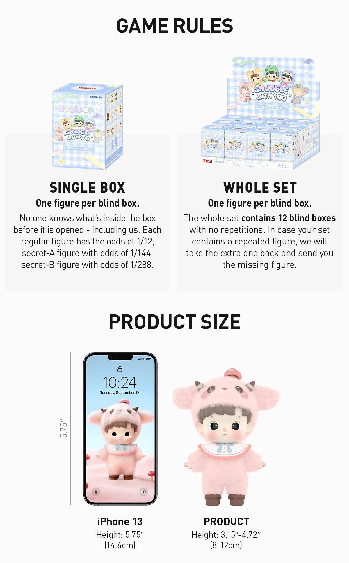 HACIPUPU Snuggle With You Series Figures