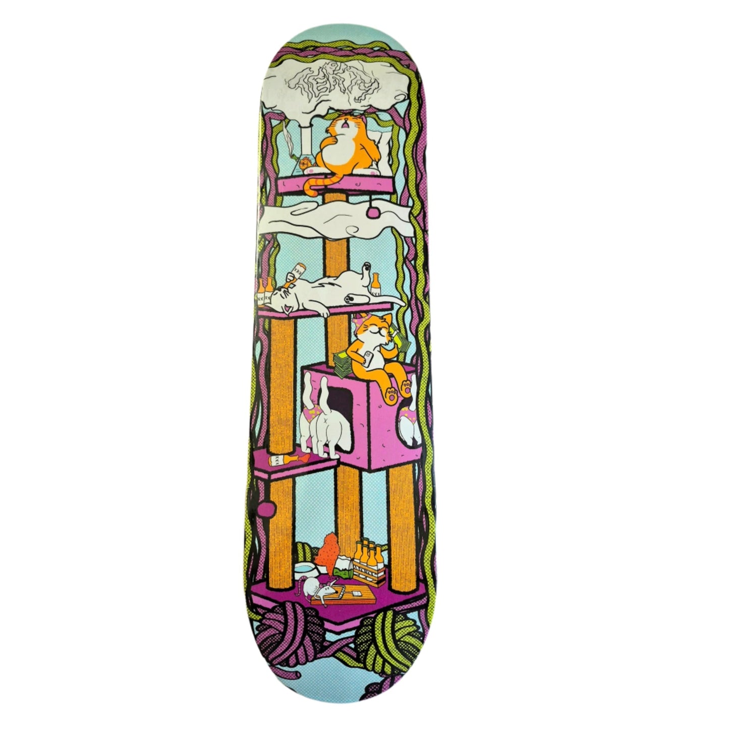 Art on Deck (AOD) x Tekty - "Cat Scratcher" - Skateboard Deck