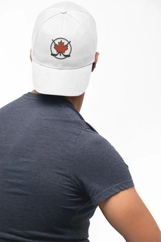 Maple Stick Hockey Hat – Maple Leaf & Crossed Sticks Snapback Cap