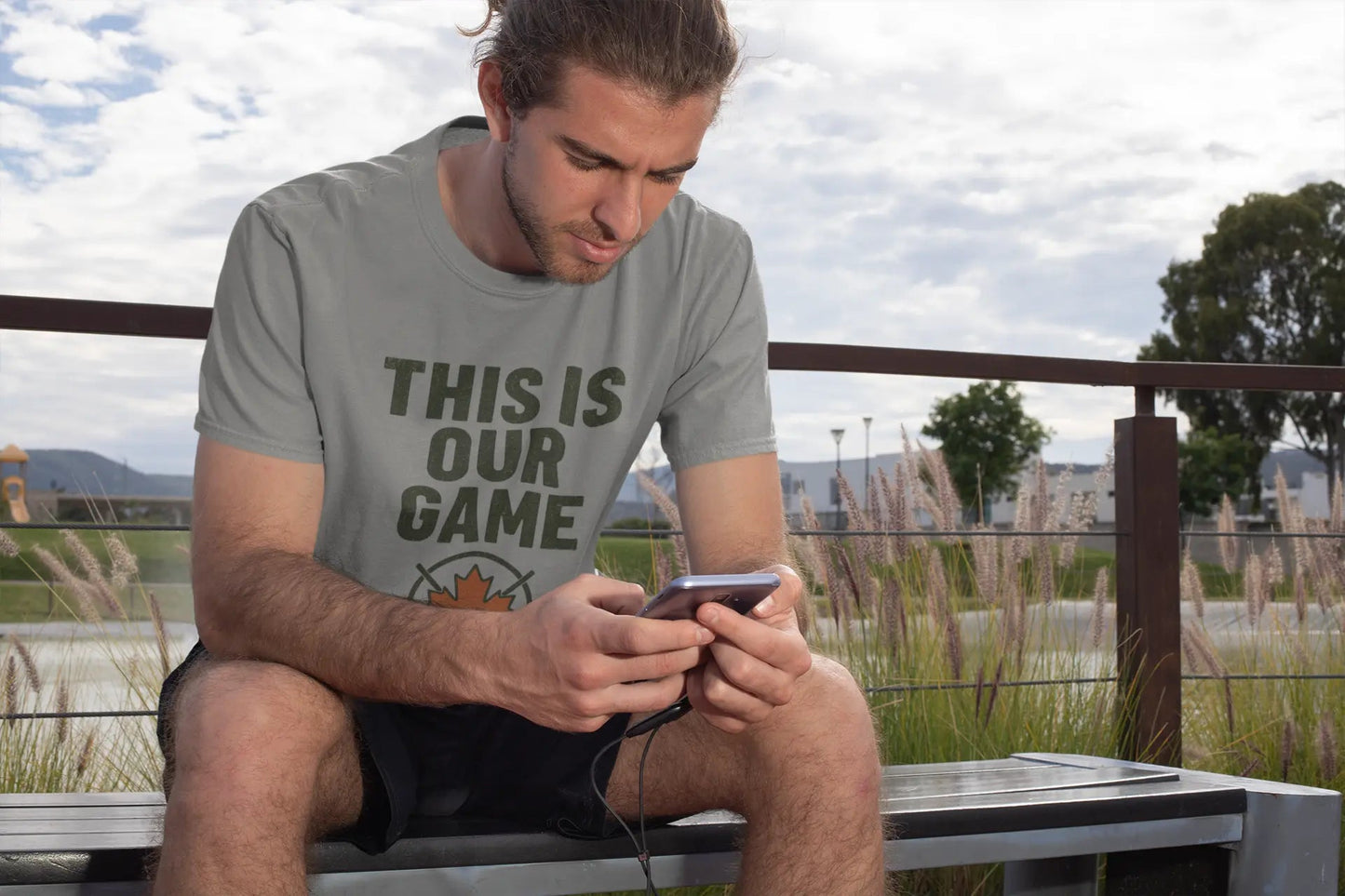 Maple Stick Hockey Fan Tee – Game Day Spirit