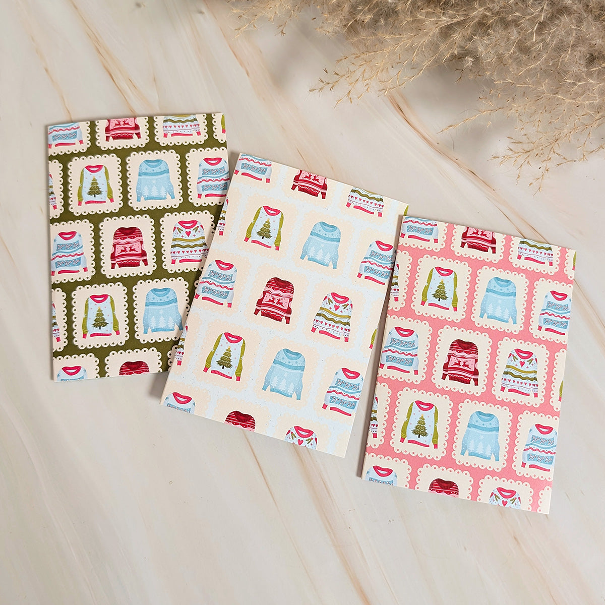 Warm Sweater Wishes Mini Holiday Card