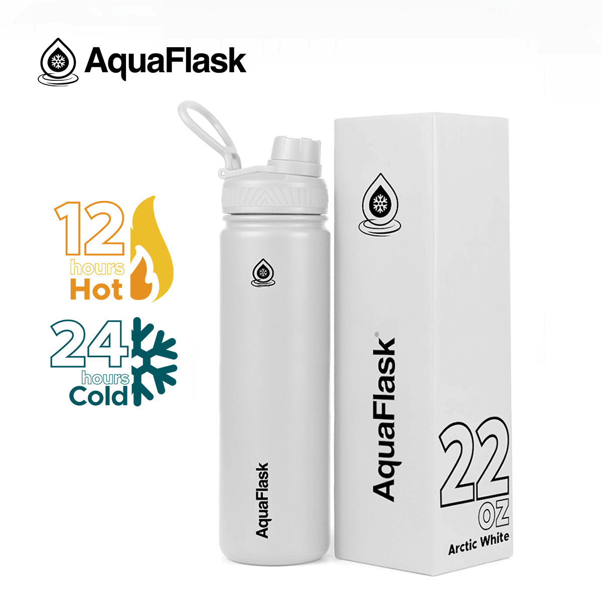 AquaFlask Original Vacuum Insulated Water Bottles 650ml (22oz)