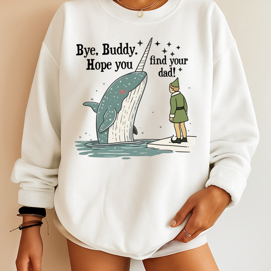 Crewneck Hoody  Merry Christmas Buddy #4