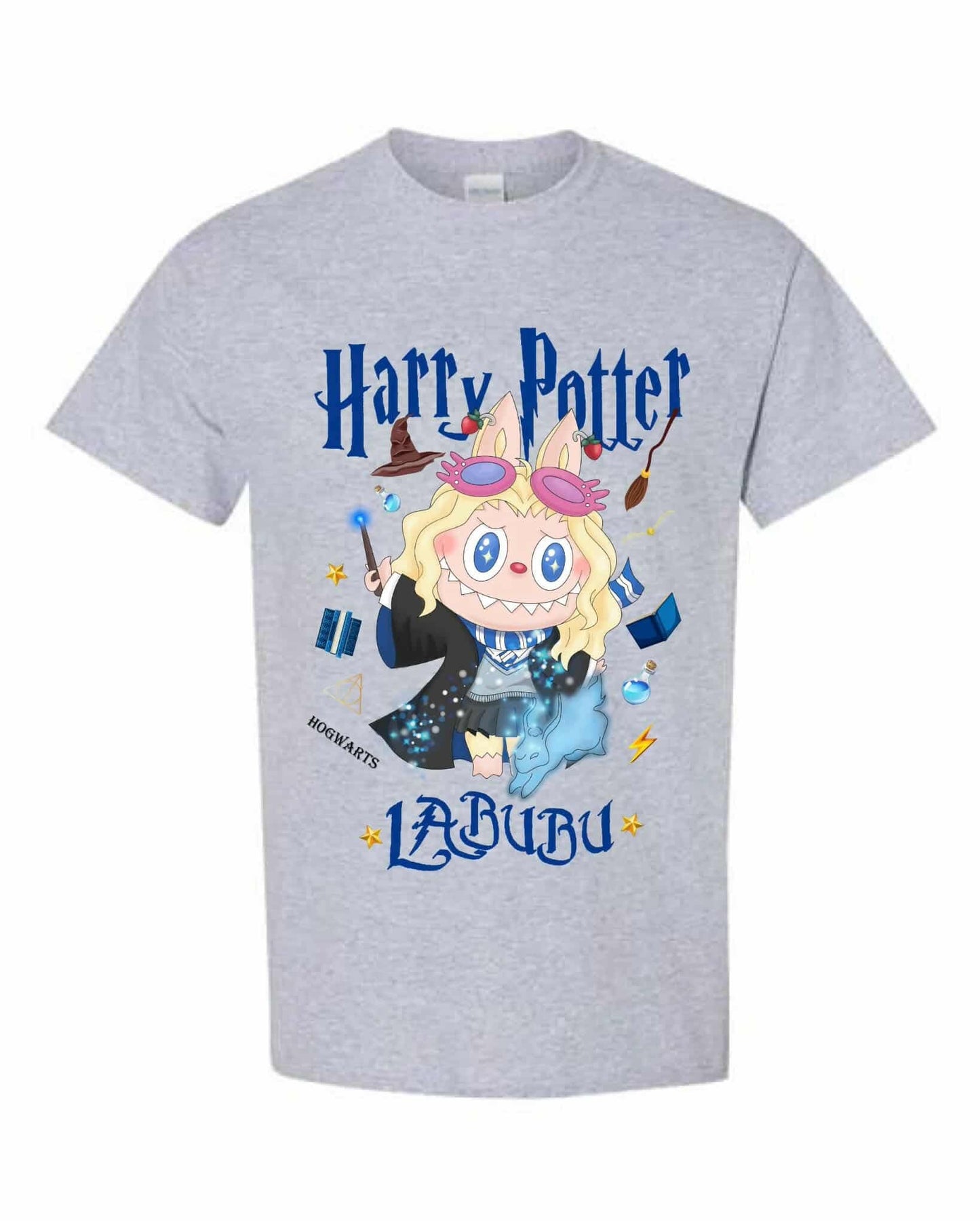 [kid size] Harry Potter Labubu T-Shirt – Cute Wizard Graphic Tee, 100% Cotton