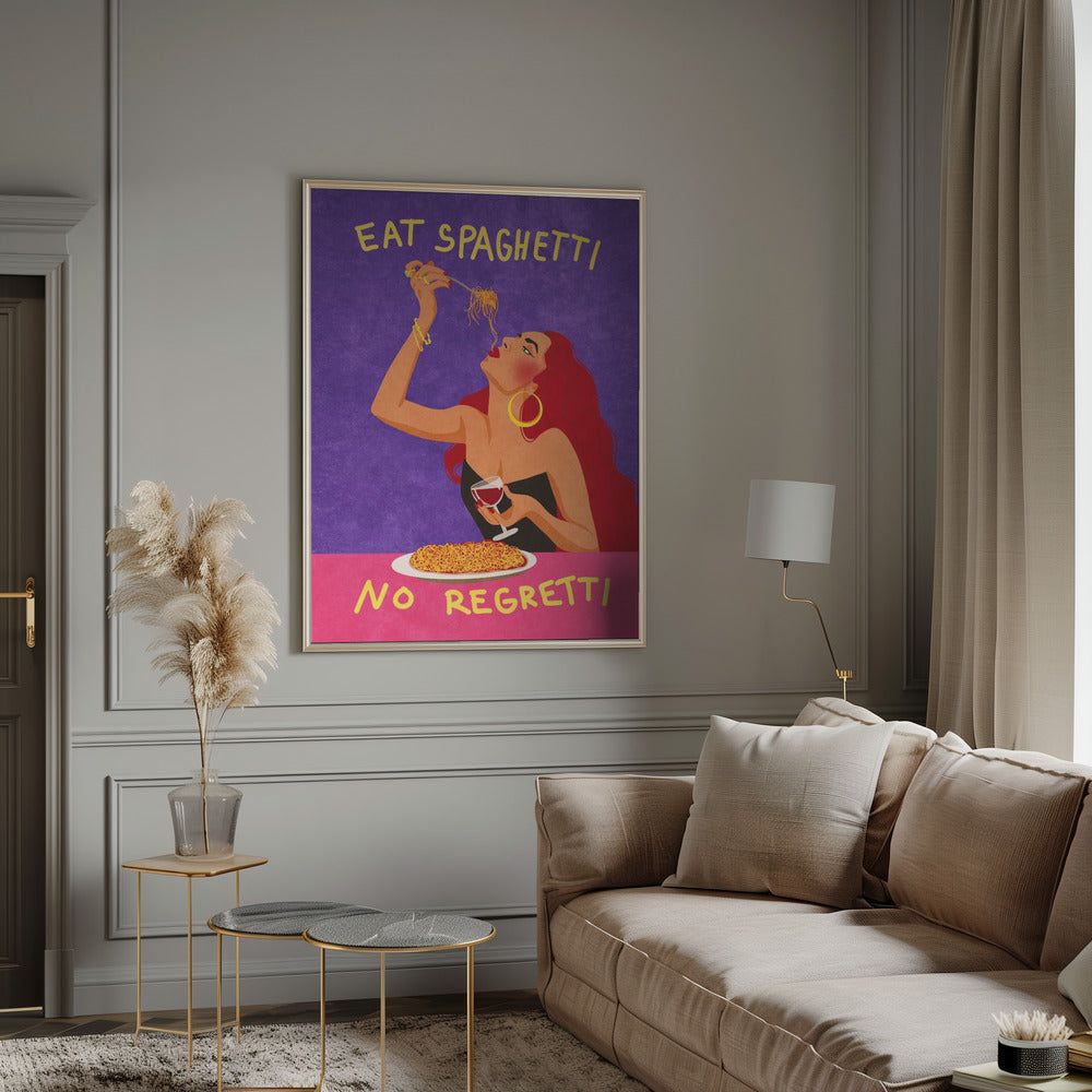 Wall Art Eat spaghetti no regretti