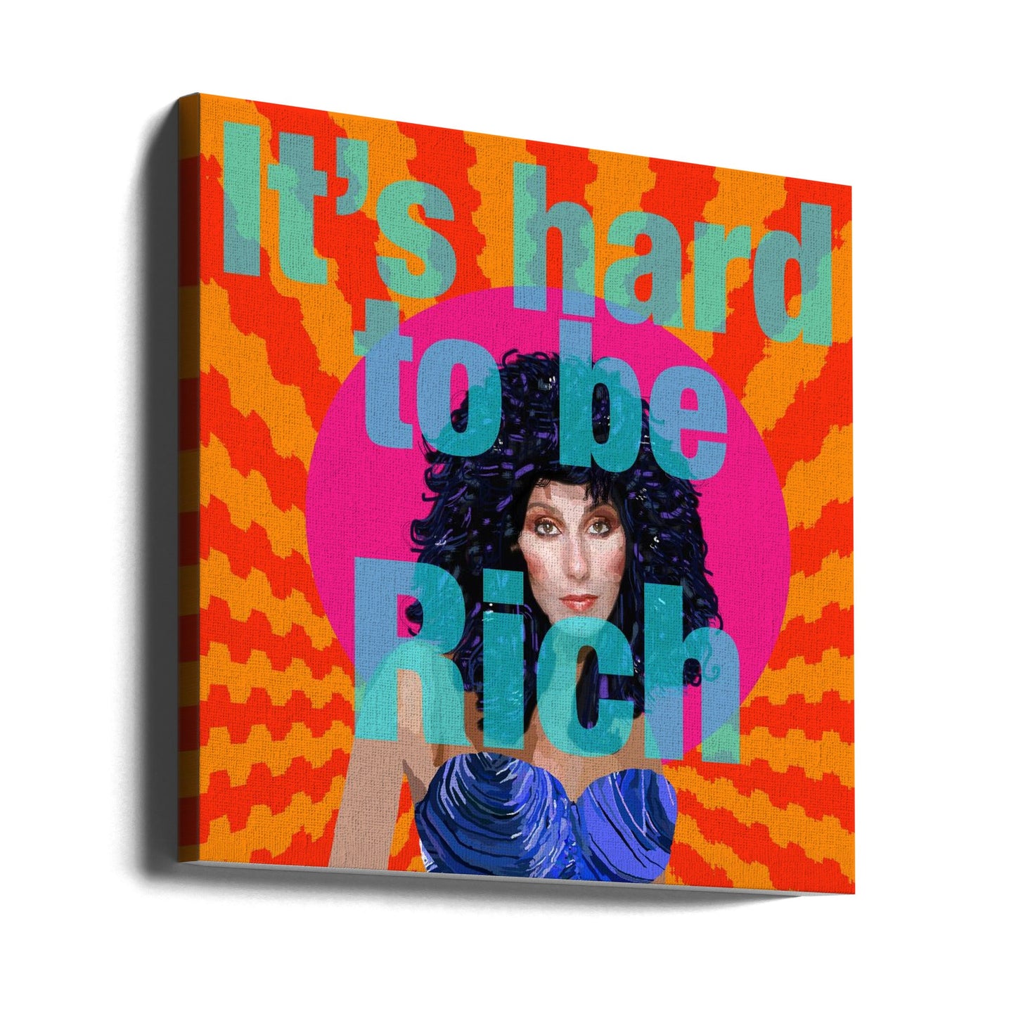 Wall art It's Hard to be Rich