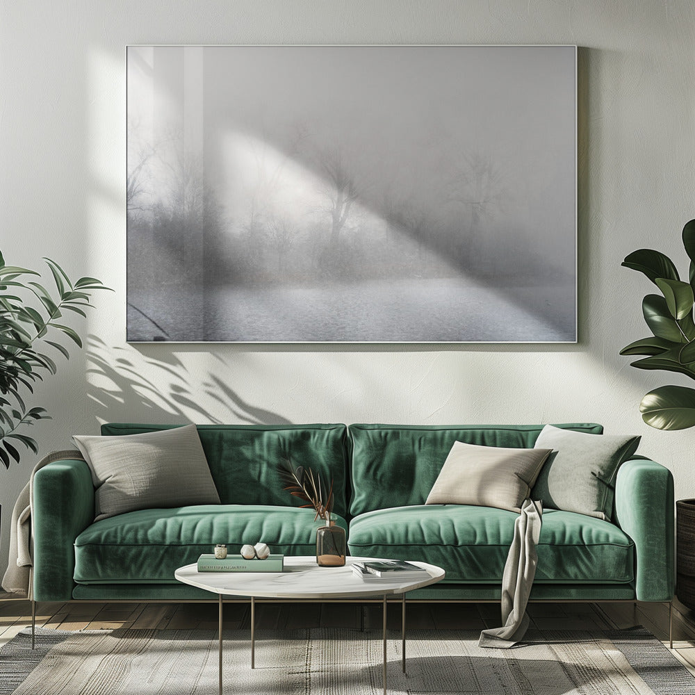 Wall art Misty landscape