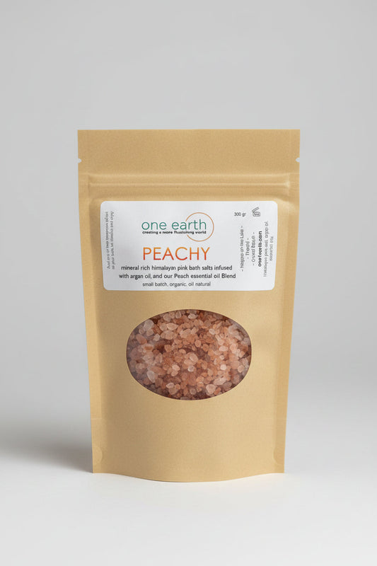 Argan Oil Bath Salt Soak - Peach + Vanilla