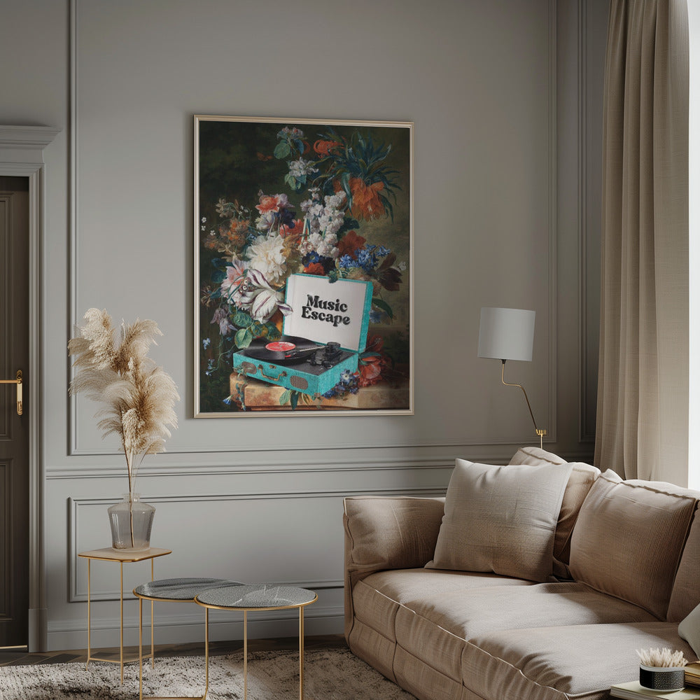 Wall art Music Escape Canvas Print