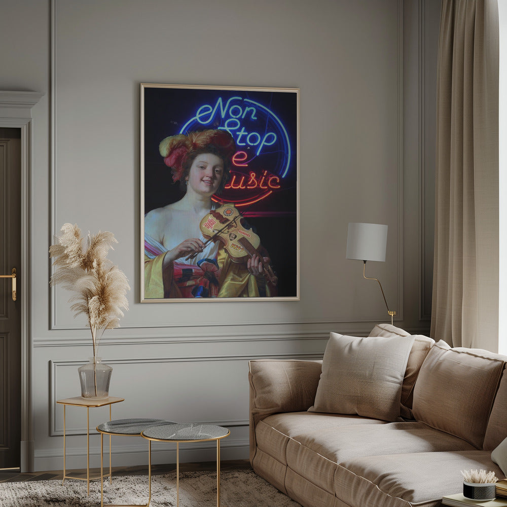 Wall art Non Stop the Music Canvas Print