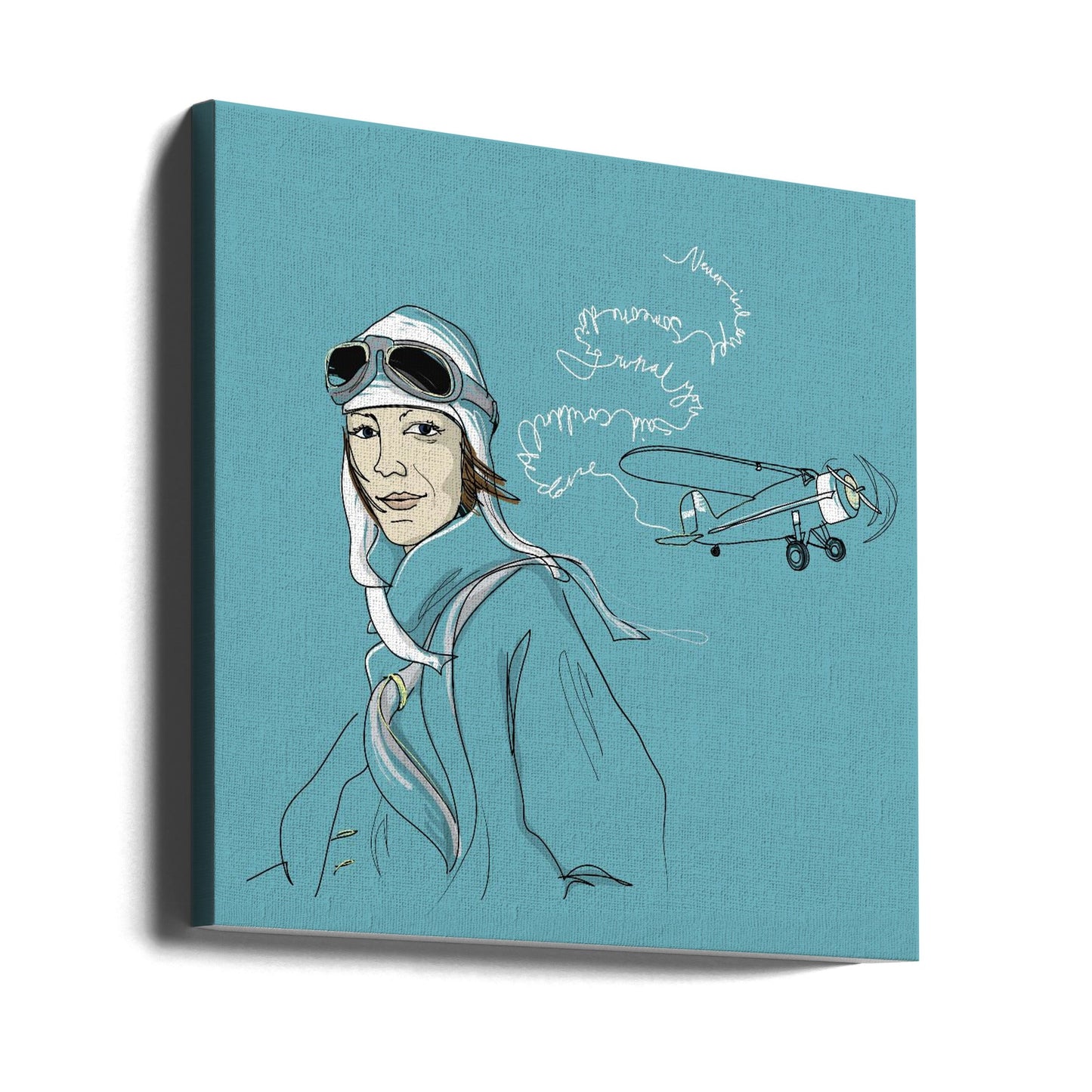 Wall art Amelia Earhart
