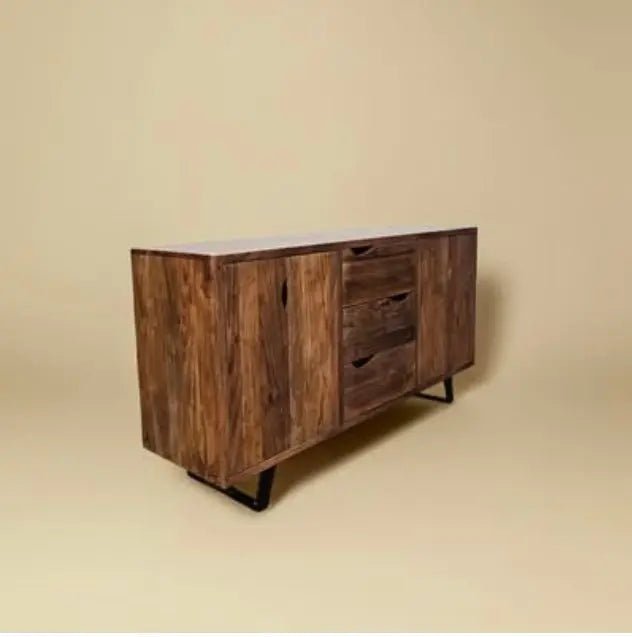Buffet style Rétro en bois d'Acacia massif