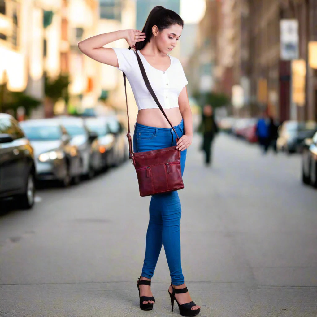 Greenwood Leather Crossbody Bag