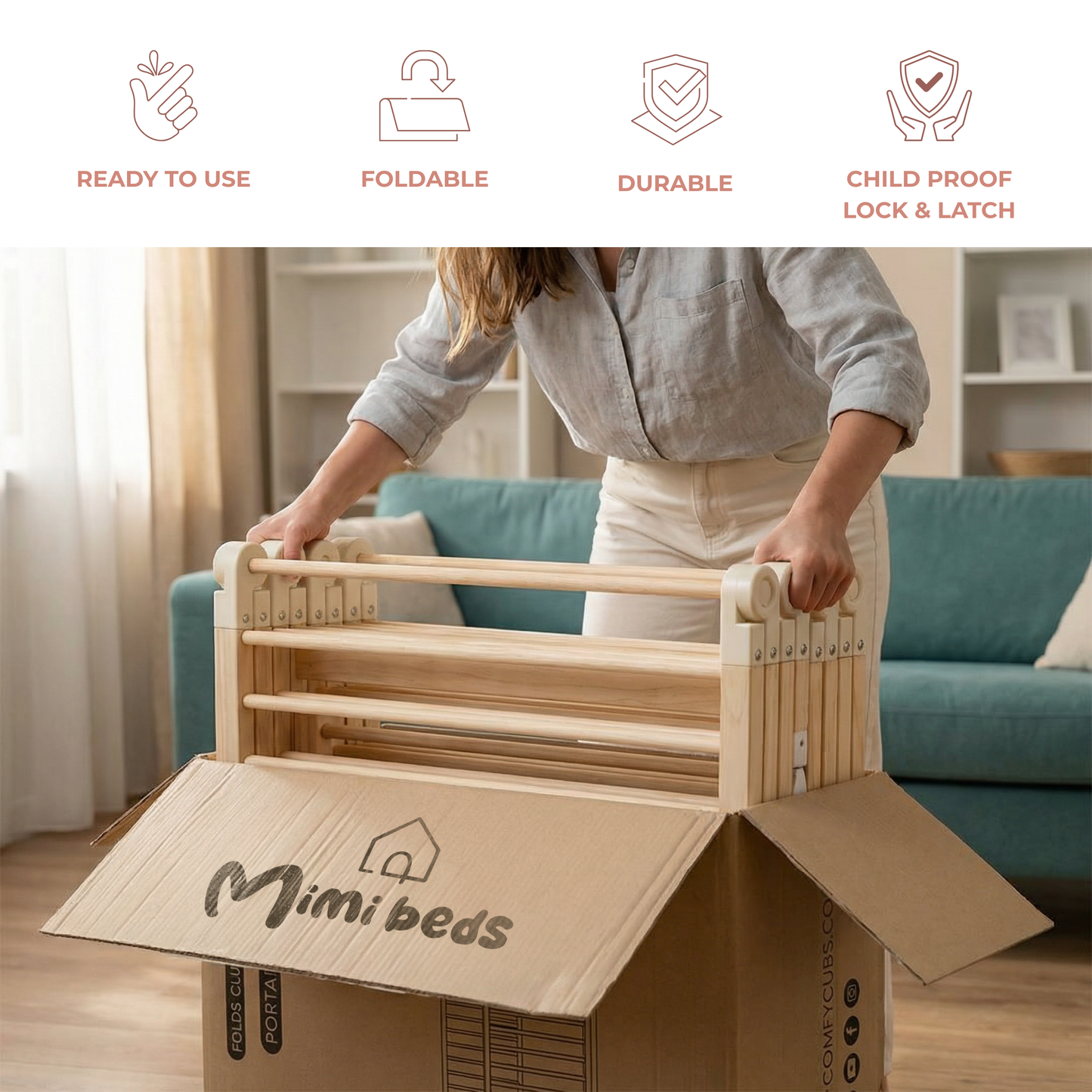 MESSI Wooden Playpen