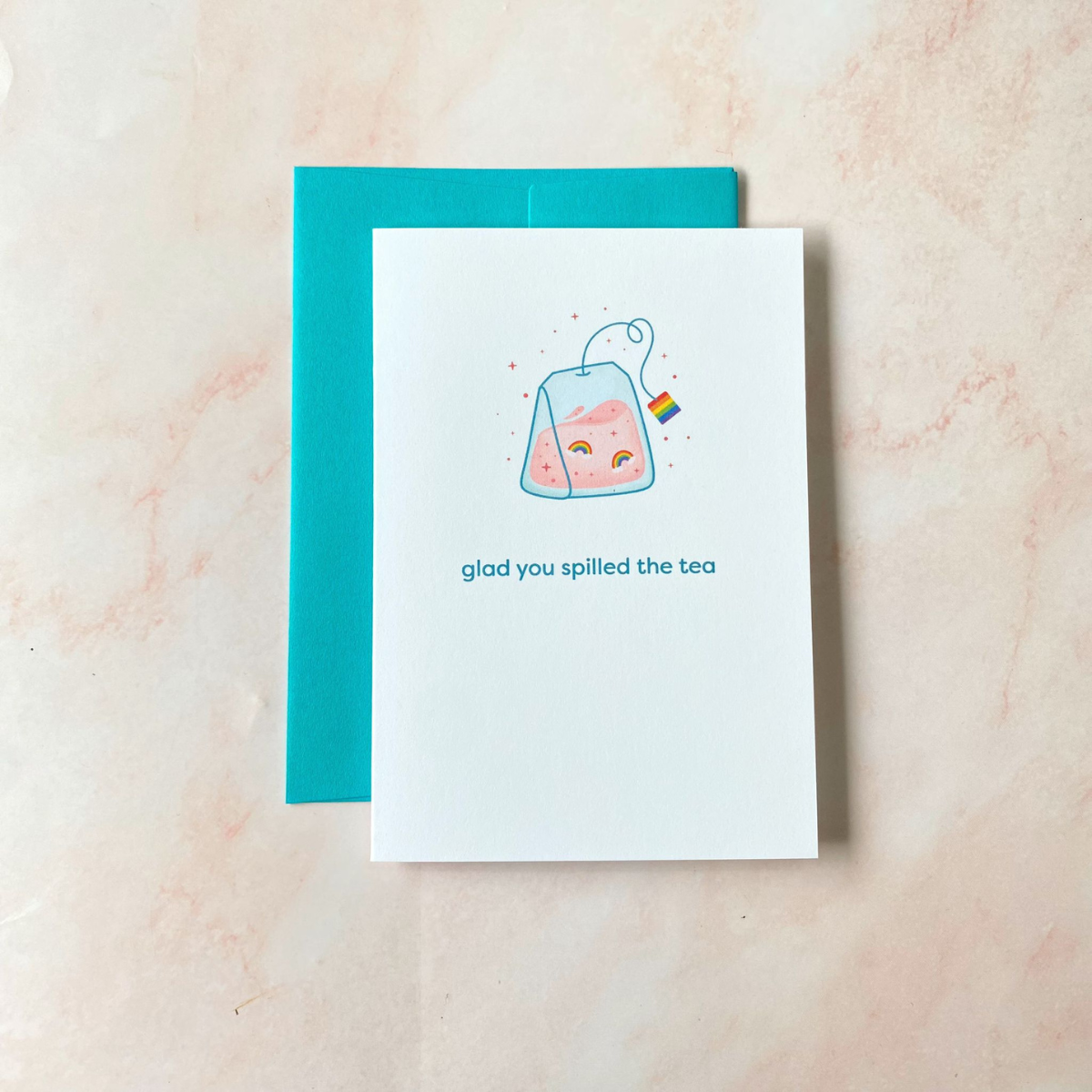 Spill The Tea | Pride Mini Greeting Card