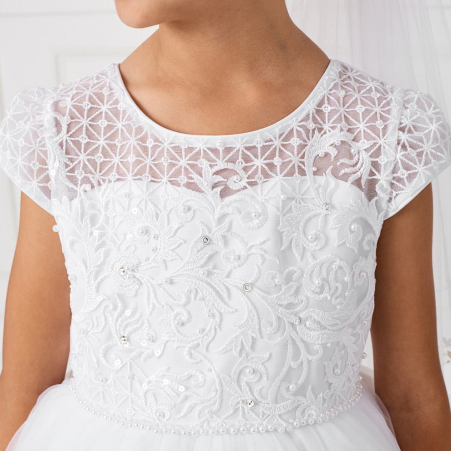 Leila Lace Girls Formal Dress