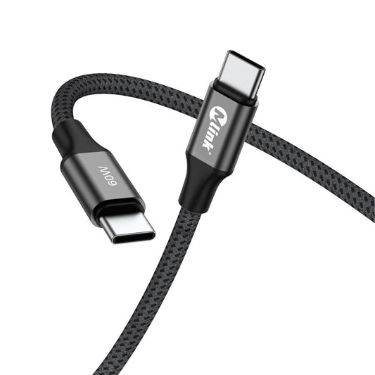 Câble USB-C PD60W 20V/3A en nylon tressé à charge rapide