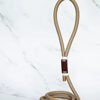 Lila Pawtique Luxury Paracord Rope Style Dog Leash Pink Rose