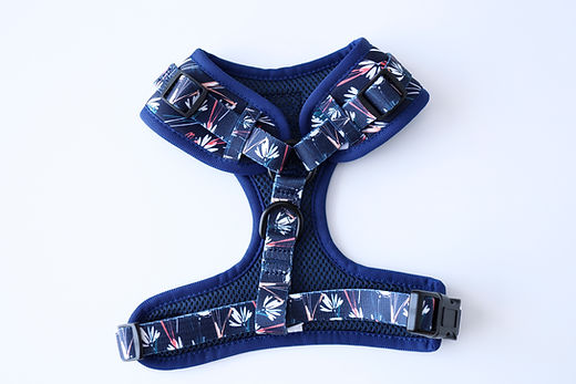 Dog Adjustable Harness Heavenly Flowers | Lila Pawtique