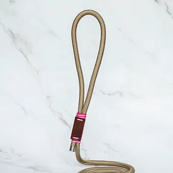 Lila Pawtique Luxury Paracord Rope Style Dog Leash Pinkish