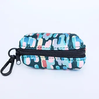 Lila Pawtique Waste Bag Pouch Holder Amazônia Tribe