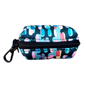 Lila Pawtique Waste Bag Pouch Holder Amazônia Tribe