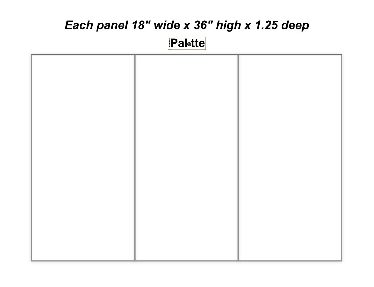 Split canvas prints 3 Panel Image Split 54" x 36"