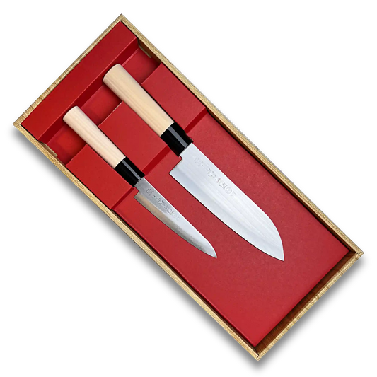 Two Piece Knife Set Santoku and Petty Knife - Made in Japan
