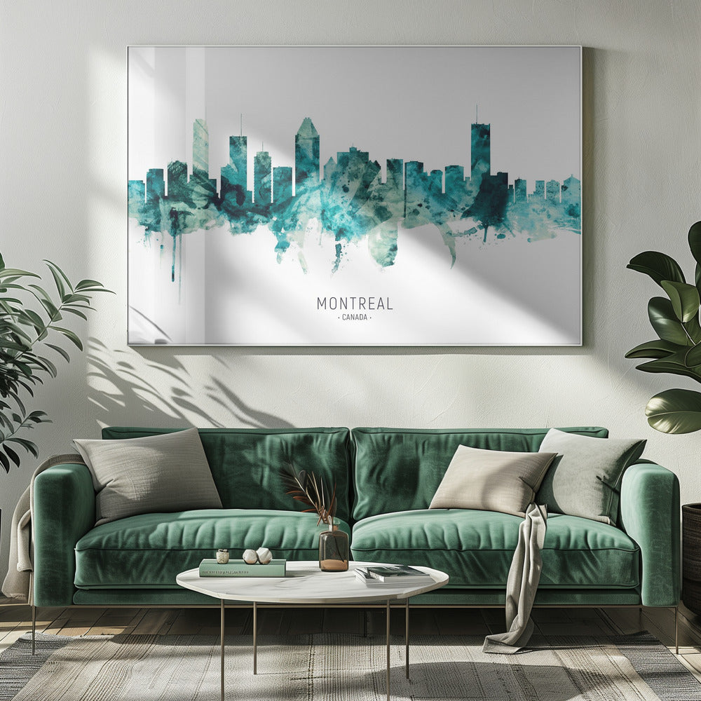 Wall art Montreal Canada Skyline