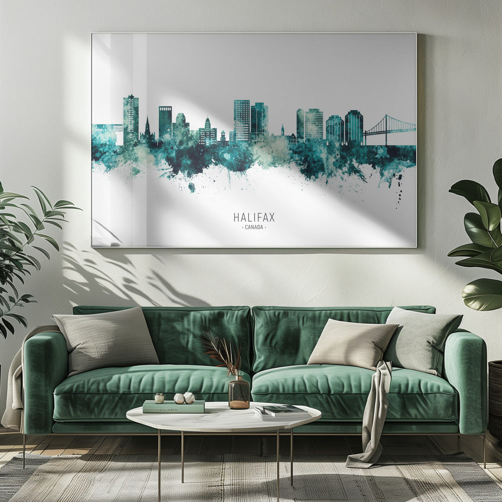 Wall art Halifax Canada Skyline