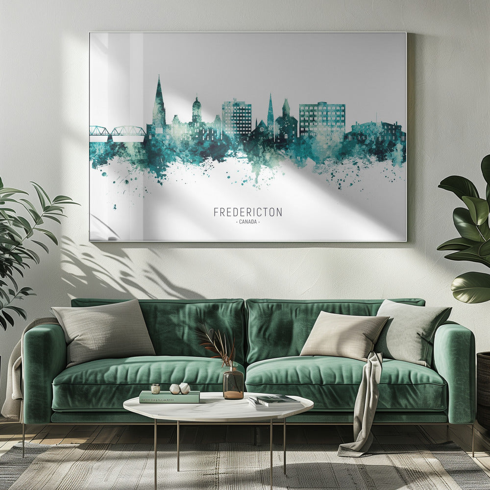 Wall art Fredericton Canada Skyline